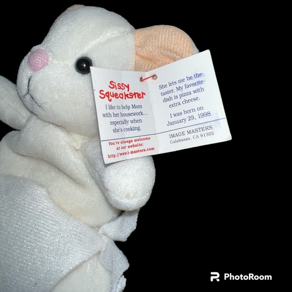 HTF Image Masters Mom Dads & Little Stinkers Sissy Squeakster Bean Bag Toy 7” - Picture 2 of 3